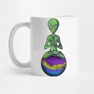 Yoga Zen Alien Mug